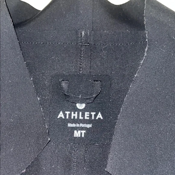 Athleta Stellar Blazer Black MT Medium Tall Work Jacket